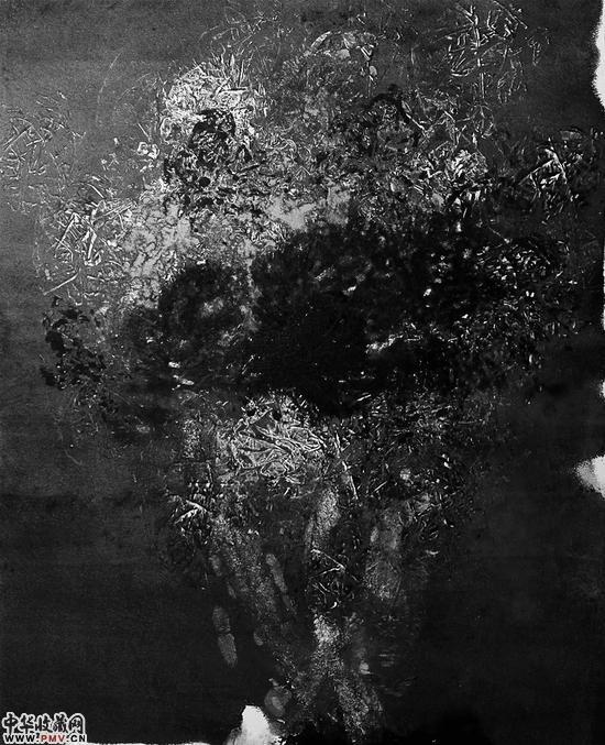 李雪（女）《花》30X45cm 综合版画  2015