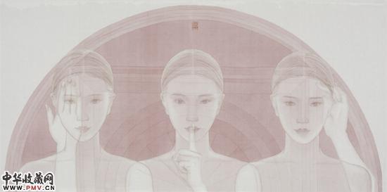 2016   赵东 110x53  坛城    绢本