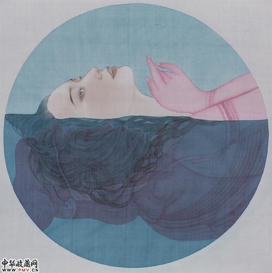 2015赵东50x50  出水 绢本