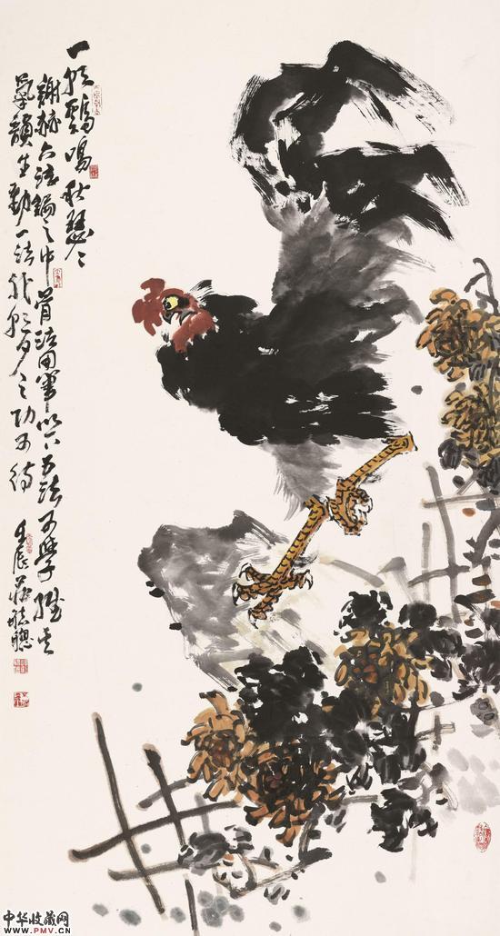 一朝鸡鸣秋风起  2012年  90X180cm