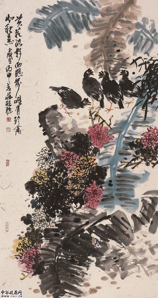 黄花疏影西窗前 136x68cm 2016年