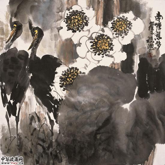 南塘旧梦68x68cm  纸本 2013年