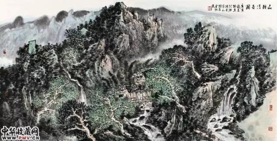 山静清音图68cm x 136cm