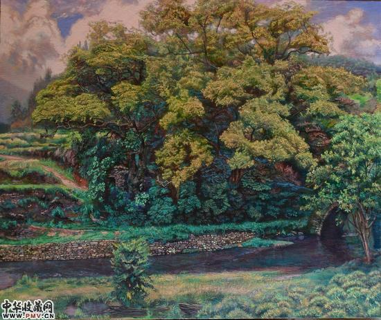 察关的风景2016布面油画105×126cm