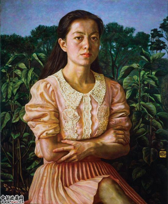 夏日时光1996布面油画83×67cm