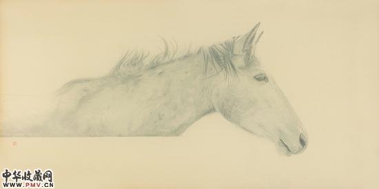 李关关 二分之一忆,60x110cm，绢本设色，2016