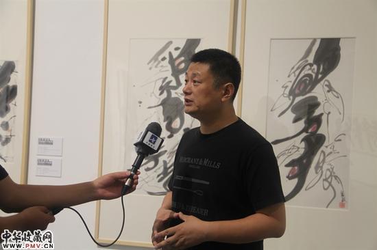 中央美术学院赵力教授接受书画频道采访