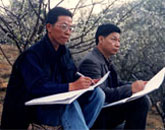 与画家李文龙一起写生