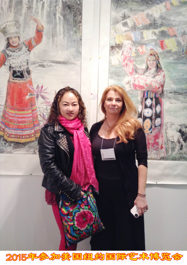2015年参加美国纽约国际艺术博览会画展