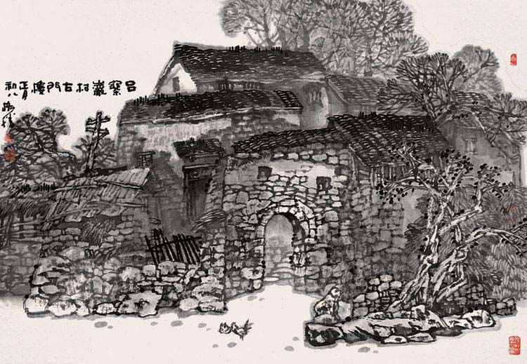 吕寨岩村古门楼