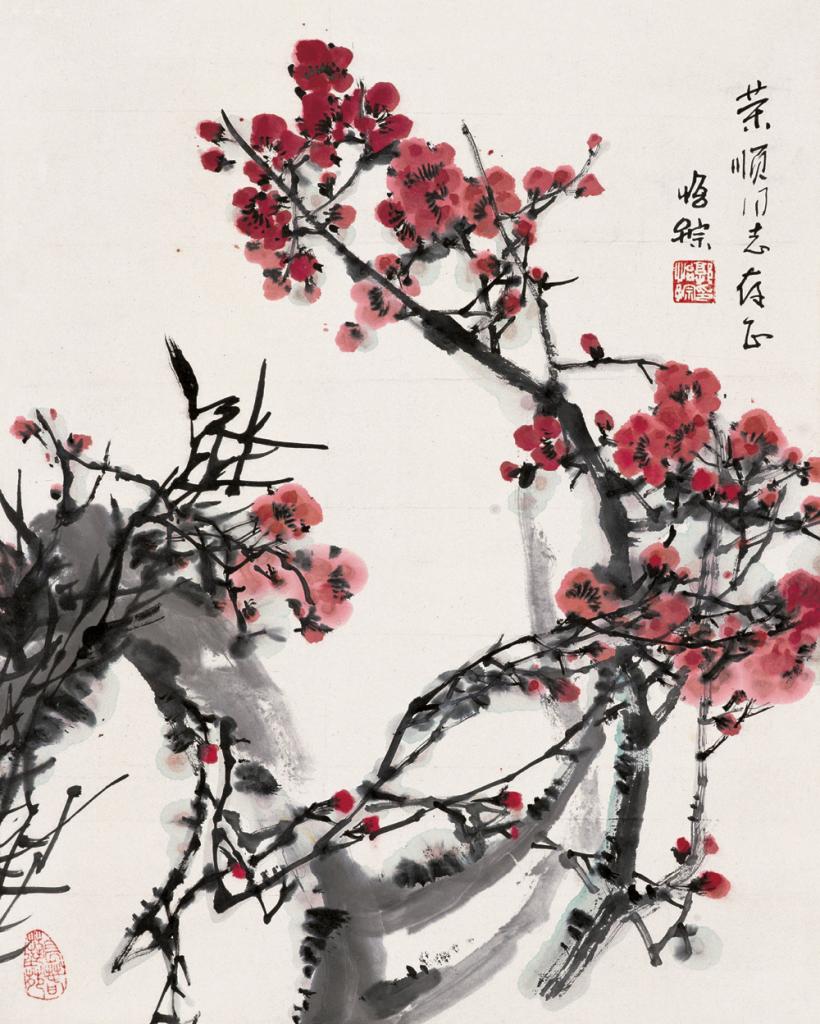 梅 立轴  