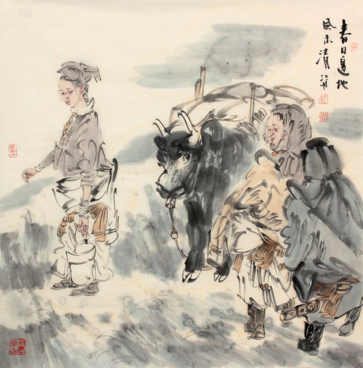 人物 立轴 