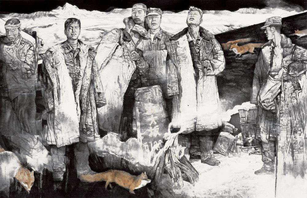 雪线红狐