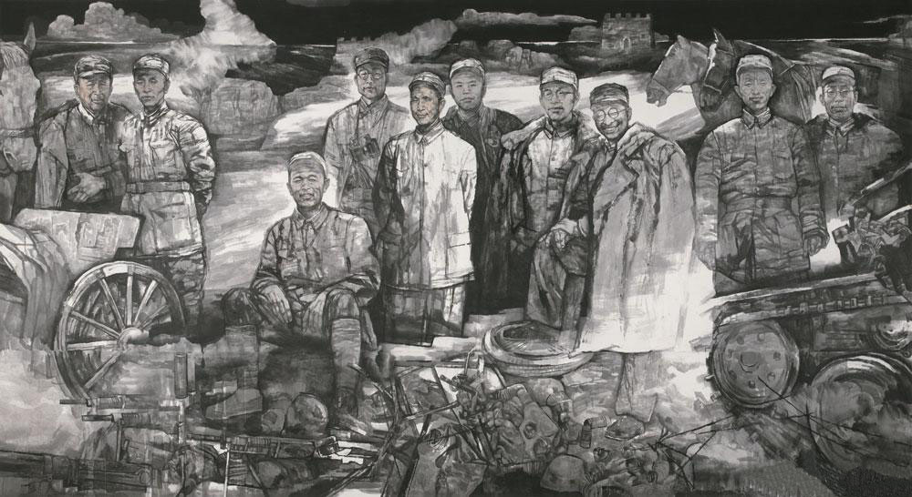 开国十大将 作品材质：宣纸