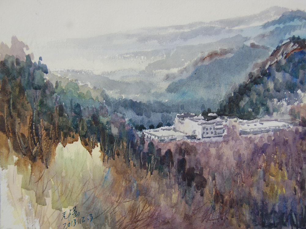 千峰晓色