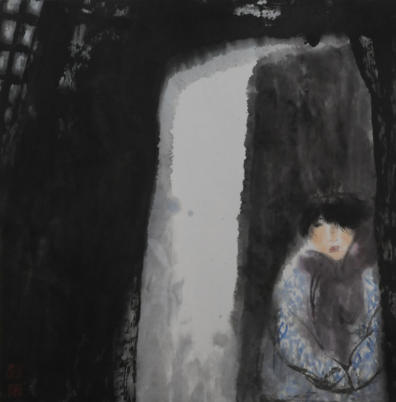 《村姑》69*68CM 1993