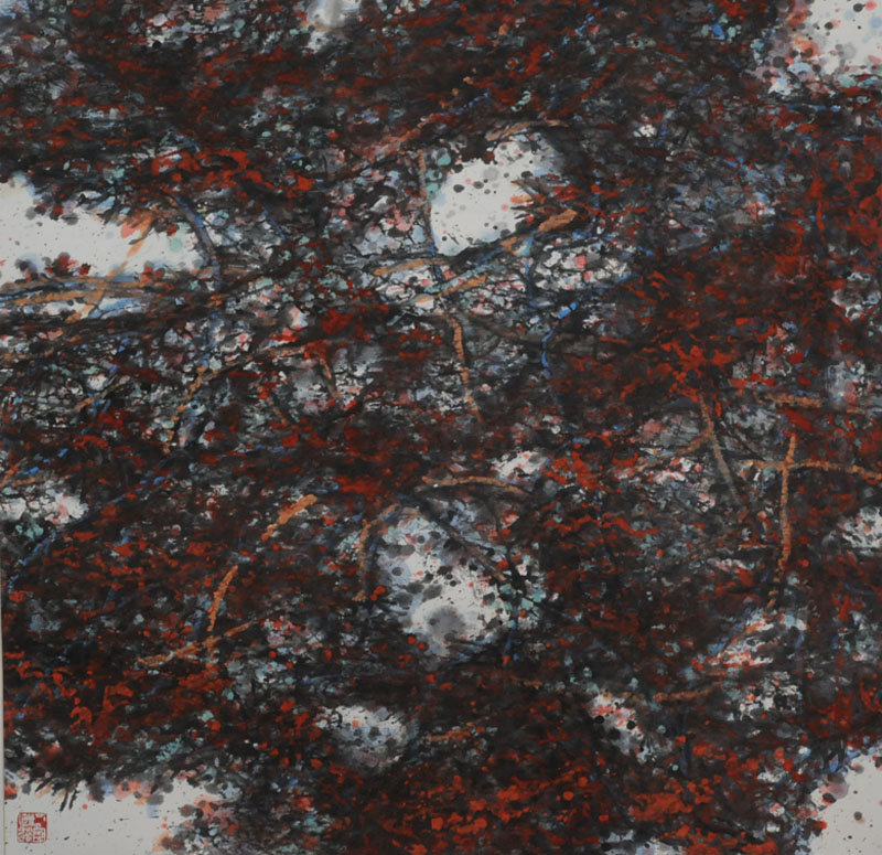 《秋林》83*69CM 1992