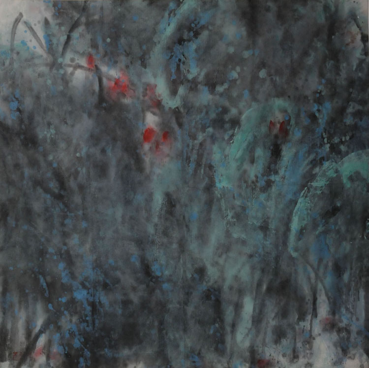 《荷花》103*103CM 1994