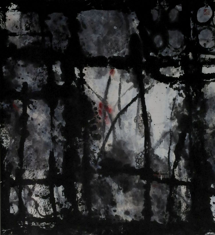 《秋荷》 95*87CM 1992