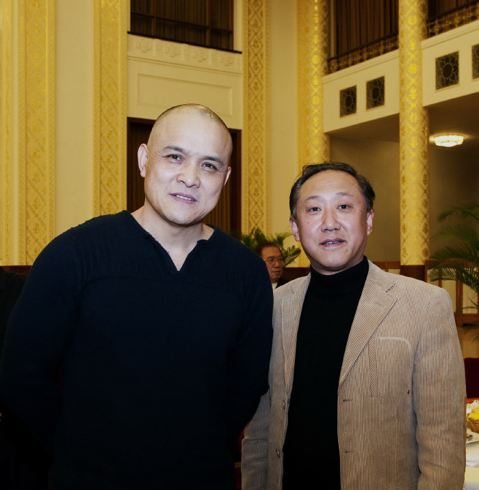 2012-美协新春茶话会与史国良合影