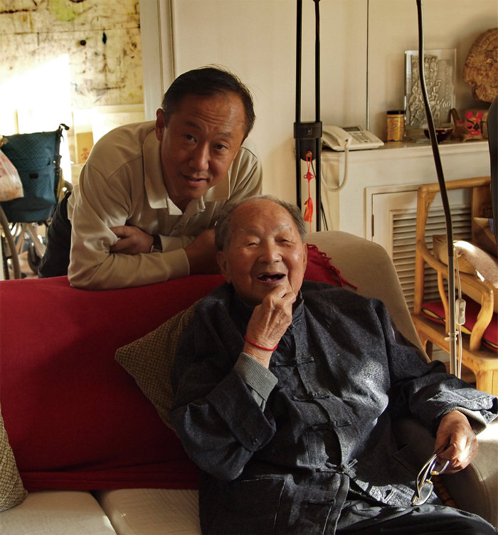 2010年9月27日在黄苗子先生家中