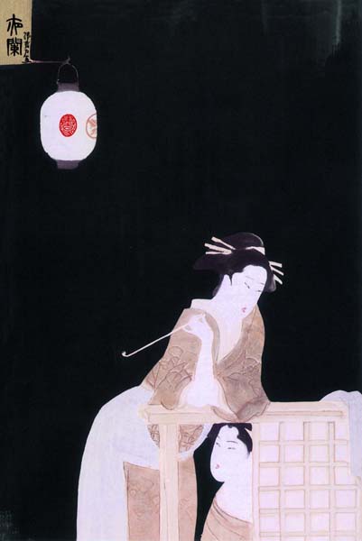 《夜阑》水墨
