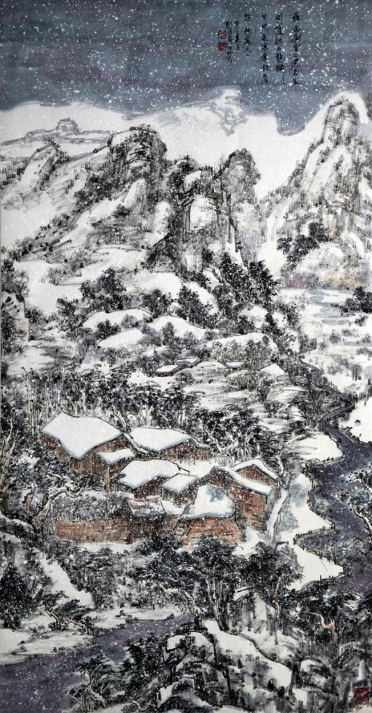 嵩岳雪正浓