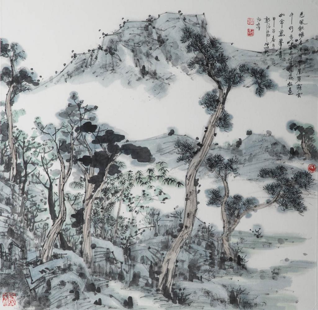 松盖如伞万峰青