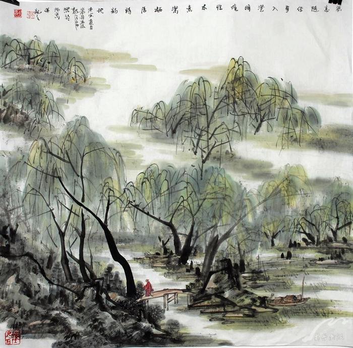 郭子昂作品《嵩岳柳系列》