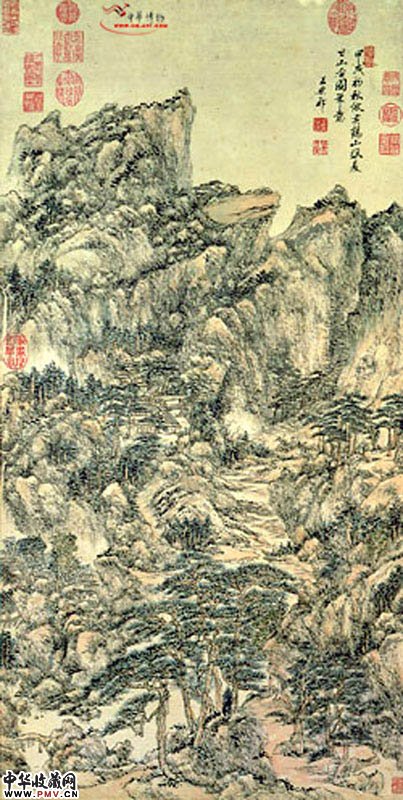 清王原祁 仿王蒙夏日山居图