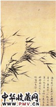 明唐寅　风竹图