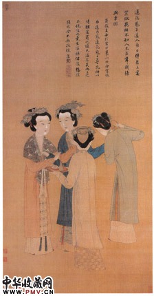 明唐寅 孟蜀宫妓图