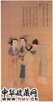 明唐寅　孟蜀宫妓图
