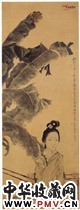 清沙馥　芭蕉美女图