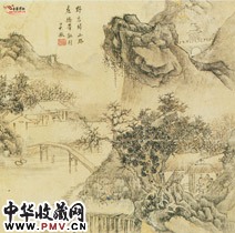 明吴徵　山水合册（之一）