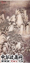 近现代吴徵　雪景山水图轴