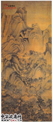 元王蒙　夏山高隐图