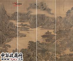 清袁耀 山水楼台