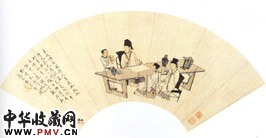 清萧晨　东坡博古图