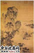 明朱端　烟江远眺图