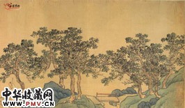 明沈周　落花图