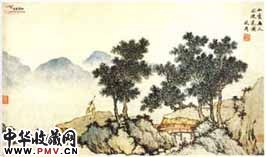 明沈周　落花诗意图