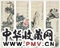 吴徵 1920年作 花卉 四屏 设色纸本