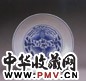 清同治 青花双凤纹大盘