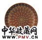 清同治 珊瑚地描金喜字盘