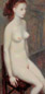 李贵男 2003年 椅上的裸女 布面油画