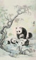 周京新 大熊猫 镜心 设色纸本