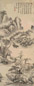 朱轩 1691年作 春舍客至图 轴 纸本水墨