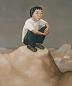 段建伟 2003年作 蹲着的男孩 布上油画