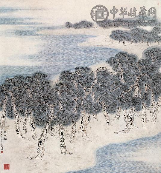 车鹏飞 山水 片 纸本